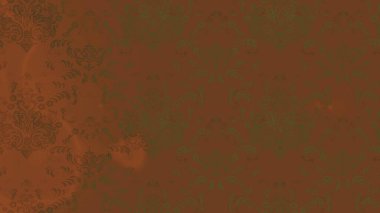 Çiçekli karalama şeklinde Raster çiçek deseni. Yumuşak, yaz çiçekli arka plan. Kahverengi ve yeşil renkte çiçekler.