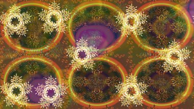 Stilize Çiçekler. Tekstil için Lacy Fashion Print. Lace Snowflakes 'in etnik kökü. Mandalas 'ın dekoratif dokusu. Raster illüstrasyonu. Kumaş veya Duvar Kağıdı Tasarımı. Halk Biçimi.