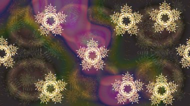 Desen snowflakes.raster Noel soyut renkli arka plan ile düşen kar tanesi. Raster illüstrasyon.