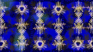 Soyut duvar kâğıdı, ambalaj dekorasyonu. Basit bir kar tanesi. Mavi, gri ve kahverengi renklerde şirin kar taneleri. Kışın sembolü, mutlu noeller, mutlu yeni yıl kutlaması Raster illüstrasyonu..