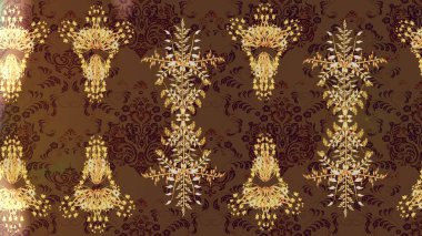 Snowflakes desen. Renk arka plan üzerinde izole soyut kar taneleri ile düz tasarım. Raster resim. Raster kar taneleri arka plan. Kar tanesi renkli desen.