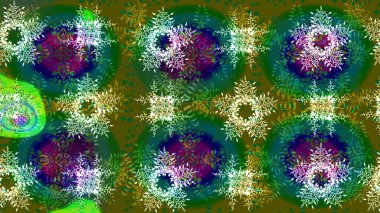 Noel, kar tanesi, yeni yıl. Tarafsız, yeşil ve mavi renklerde altın elementli eskiz modeli. Tarafsız, yeşil ve mavi ile altın elementler üzerine altın çizim deseni.