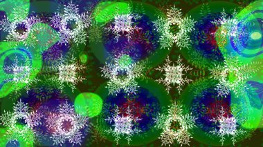 Geleneksel oryantasyon süsü. Yeşil, mavi ve nötr renklerde altın elementlerle çizim. Klasik Raster Golden eskiz kalıbı. Klasik vintage arkaplan.