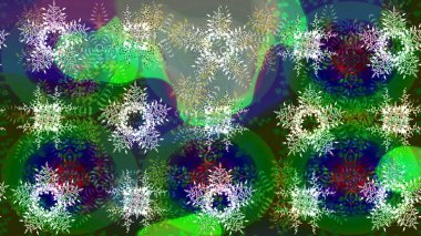 Lüks, kraliyet ve Viktorya dönemi konsepti. Yeşil, mavi ve gri üzerine altın rengi klasik barok çiçek deseni. Süslü raster dekorasyonu. Yeşil, mavi ve gri renklerde altın element.