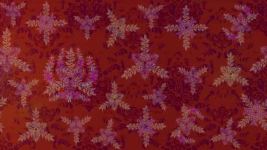 Renkli unsurlarla hareketli arka plan görüntüleri. Çiçekler. Eski model. Bayrak tarzı. Video kaydı. Şablon. Döngü. Kusursuz..
