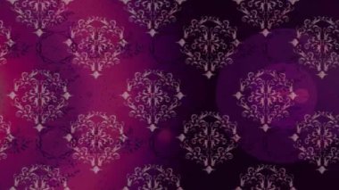 Renkli unsurlarla hareketli arka plan görüntüleri. Çiçekler. Eski model. Bayrak tarzı. Video kaydı. Şablon. Döngü. Kusursuz..