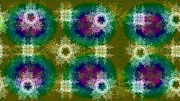 Güzel soyut kar tanesi raster tasarımı. Düz kar karalama ikonları, kar taneleri silueti yeşil, mavi ve nötr renkler noel afişi için, kartlar. Yeni yıl kar tanesi.