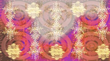 Şirin desen. Raster Noel soyut renkli arka plan ve tatlı kar tanesi. Noel Kar Taneleri Arkaplanı. Kar taneleri deseni. Raster illüstrasyonu.