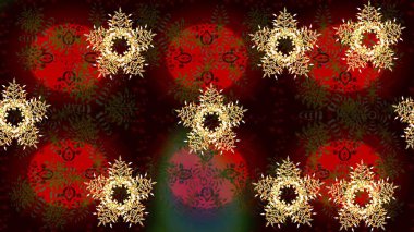 Kar taneli Noel arkaplanı. Raster illüstrasyonu. Raster Noel soyut renkli arka plan ve düşen kar tanesi. Kış soyut arkaplanı.