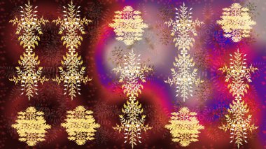 Kar Taneleri Karalamaları. Yeni yıl dekoratif kar taneleri arka planı. El çizimi Noel Raster illüstrasyonu.