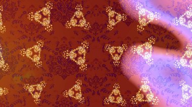 Hoş bir çiçek geçmişi var. Güzel kumaş deseni. Küçük bir çiçekte eskiz deseni. Raster illüstrasyonu.