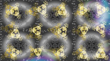 El çizimi Noel Raster illüstrasyonu. Kar Taneleri Karalamaları. Yeni Yıl Dekoratif Kar Taneleri Arkaplanı.