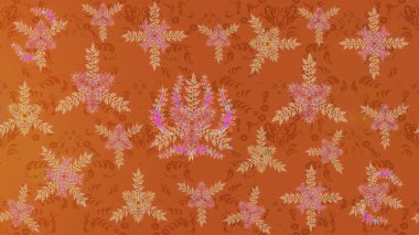 Etnik Mandala süsü. Kızılderili desenli desenli desenli şal deseni. Raster Henna dövme stili. Tekstil, tebrik kartı, boyama kitabı, telefon kılıfı baskısı için kullanılabilir.