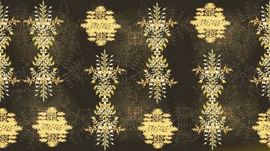 Raster Noel soyut renkli arka plan ve tatlı kar tanesi. Raster illüstrasyonu. Kar taneleriyle gri, kahverengi ve yeşil renkler.