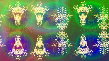 Noel doodle desen kar taneleri, raster arka plan ile. Raster illüstrasyon.