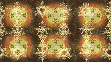 Retro stil dokusu, şablon kış elementleri. Modern tasarım posteri, kapak, kahverengi, nötr ve sarı renkli kart tasarımı. Son moda kar taneleri ve elementler onun kartlarını gösteriyor. Kar taneleri tasarımı.