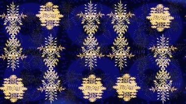 Kumaş veya Duvar Kağıdı Tasarımı. Tekstil için Lacy Fashion Print. Lace Snowflakes 'in etnik kökü. Mandalas 'ın dekoratif dokusu. Folk Style. Stilize Çiçekler. Raster illüstrasyonu.