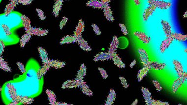 Sembol kışı, donmuş, Noel, yeni yıl tatili. Kar Tanesi Mozaik ikonu. Grafiksel element dekorasyonu. Raster tasarımı. Düz dizayn. Siluet kar taneleri tabelası izole edilmiş siyah, yeşil ve mavi renkler.