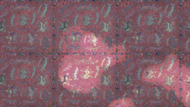 Raster Illustrasyon 'daki Çiçek Deseni' nin son moda çizimi. Güzel kumaş deseni. Renkli Yaz Temalı eskiz kalıbı. Düz Çiçek Elementleri Tasarımı.