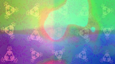 Kar tanesi raster deseni. Raster illüstrasyonu. Altın renkli kar taneleri. Renkli arka planda izole tatlı kar taneleri.