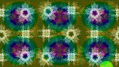 Raster kar taneleri deseni. Renkli arka planda güzel kar taneleri. Raster illüstrasyonu.