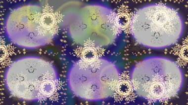 Tarafsız, gri ve mor renkler üzerine şirin soyut kar tanesi raster tasarımı. Düz kar karalama ikonları, yılbaşı afişi için kar taneleri silueti, kartlar. Yeni yıl kar tanesi.