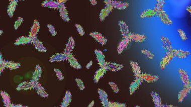 Noel Kar Taneleri Arkaplanı. Şirin desen. Kar taneleri deseni. Raster Noel soyut renkli arka plan ve tatlı kar tanesi. Raster illüstrasyonu.