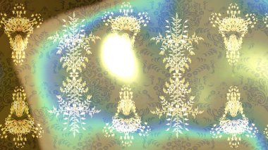 Güzel dekorasyon. Tarafsız, bej ve mavi renklerde suluboya kar taneleri. Raster illüstrasyon kar taneleri. Kışın sembolü.