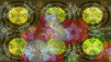 Meteoroloji buz koleksiyonu. Kar Tanesi Raster simgesi arkaplanı. Kış kahverengisi, yeşil ve gri noel kar düz kristal elementi. Raster tasarımı. Xmas don kar taneleri izole edilmiş siluet sembolü