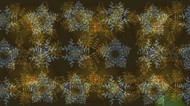 Retro tarzı doku, soyut kış elementleri. Muhteşem tasarım posteri, kapak tasarımı, kahverengi, gri ve yeşil renkli kart tasarımı. Kar taneleri tasarımı. Moda olmuş kar taneleri ve elementler Memphis kartları.