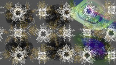 Renkli arka planda izole tatlı kar taneleri. Güzel kar tanesi ikonu. Ağ için güzel bir kar tanesi simgesinin basit bir çizimi. Raster illüstrasyonu.