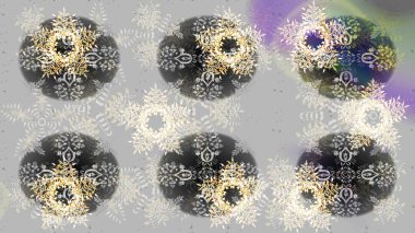 Karalama çizimlerindeki Kar Taneleri ikonu. Aralık ayı kış karı mevsimi. Raster illüstrasyonu.