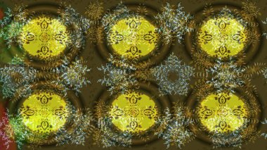 Raster illüstrasyonu. Renkli arka planda güzel kar taneleri. Raster kar taneleri deseni.