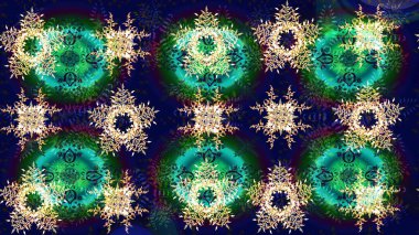 Kar taneli Noel arkaplanı. Kış soyut geçmişi. Raster illüstrasyonu. Raster Noel soyut renkli arkaplan ve düşen kar tanesi.