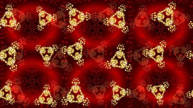 Kırmızı, kahverengi ve sarı renklerde ayrık suluboya kar taneleri. Güzel dekorasyon. Kışın sembolü. İllüstrasyon kar tanesi.