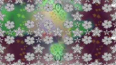 Şirin çiçekler. Satır seamless modeli. Rasterleştirme Trendy kumaş deseni.