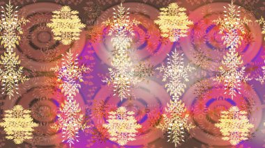 Desen snowflakes.raster Noel soyut renkli arka plan ile düşen kar tanesi. Raster illüstrasyon.