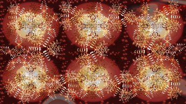 Tekstil için Lacy Fashion Print. Folk Style. Lace Snowflakes 'in etnik kökü. Kumaş veya Duvar Kağıdı Tasarımı. Mandalas 'ın dekoratif dokusu. Raster illüstrasyonu. Şekillendirilmiş Çiçekler.