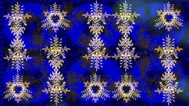 Meteoroloji buz koleksiyonu. Xmas Frost kar taneleri izole edilmiş siluet sembolü. Raster illüstrasyonu. Kar tanesi raster arka planı. Kış mavisi, kahverengi ve gri Noel Karlar düz kristal element