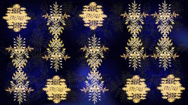 Raster illustration. Christmas festive background. Christmas snowflake of decoration on snow.