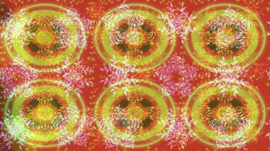 Kışın sembolü, mutlu noeller, mutlu yeni yıl kutlaması Raster illüstrasyonu. Basit bir kar tanesi. Turuncu, sarı ve kahverengi renkli çizimler. Soyut duvar kağıdı, ambalaj dekorasyonu.