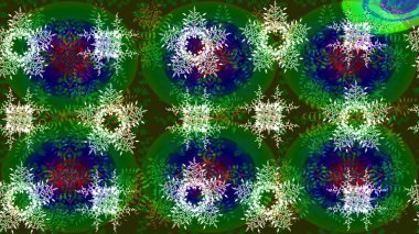 Tekstil için Lacy Fashion Print. Stilize Çiçekler. Raster illüstrasyonu. Lace Snowflakes 'in etnik kökü. Kumaş veya Duvar Kağıdı Tasarımı. Mandalas 'ın dekoratif dokusu. Halk Biçimi.