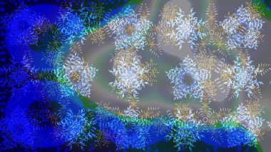 Yeni yıl kar tanesi. Şirin soyut kar tanesi raster tasarım. Düz kar doodle simgeler, kar pul siluet Noel afiş, kartları için mavi, gri ve nötr renklerde.