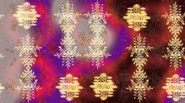 Kahverengi, mor ve kırmızı renkler üzerine tasarım. Raster illüstrasyonu. Çiçek Elementleri 'nin soyut geçmişi. Raster kış deseni.