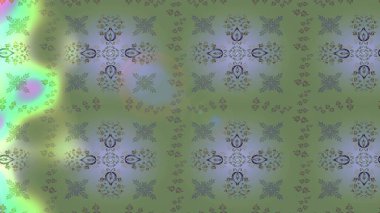 Seamless Floral Pattern in Raster illustration. On green, neutral and gray colors. Beautiful fabric pattern. Raster illustration. clipart