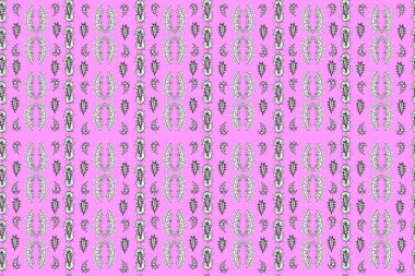 Raster illüstrasyonu. Renk fili arka planında ilginç karalamalar olan kusursuz desen.