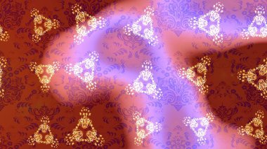 Noel kırmızısı, pembe ve menekşeler. Raster illüstrasyonu. Sihirli kırmızı, pembe ve mor tatil soyut arka plan yıldız ve düşen kar taneleriyle.