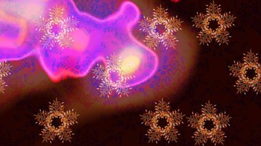 Kar Tanesi raster simgesi arka plan siyah, kahverengi, mor renk. Kış Noel 'inde kar bembeyaz kristal element. Meteoroloji buz koleksiyonu. Xmas Frost kar taneleri izole edilmiş siluet sembolü. Raster..