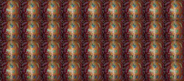 Soyut motif arkaplanı. Raster illüstrasyonu. Ultraviyole kumaş deseni.