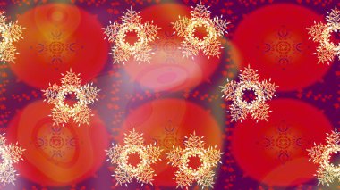 Son moda kar taneleri ve elementler onun kartlarını gösteriyor. Kar taneleri tasarımı. Süper tasarım posteri, kapak, kırmızı, turuncu ve mor renkli kart tasarımı. Retro biçim dokusu, soyut kış elementleri.